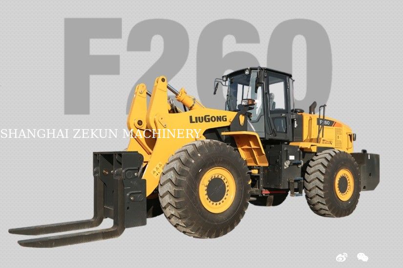 Tweedehands vork F260-lader 7-9 ton voor bouwmaterialenwinkels