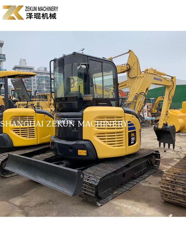 Tweedehands Komatsu PC55MR-2 graafmachine met 28.5 kW vermogen en 0.2m3 emmercapaciteit