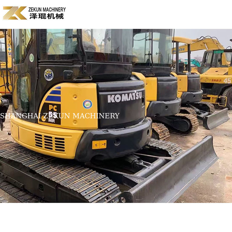 Tweedehands Komatsu PC55MR-2 graafmachine met 28.5 kW vermogen en 0.2m3 emmercapaciteit