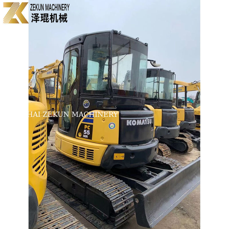 Tweedehands Komatsu PC55MR-2 graafmachine met 28.5 kW vermogen en 0.2m3 emmercapaciteit