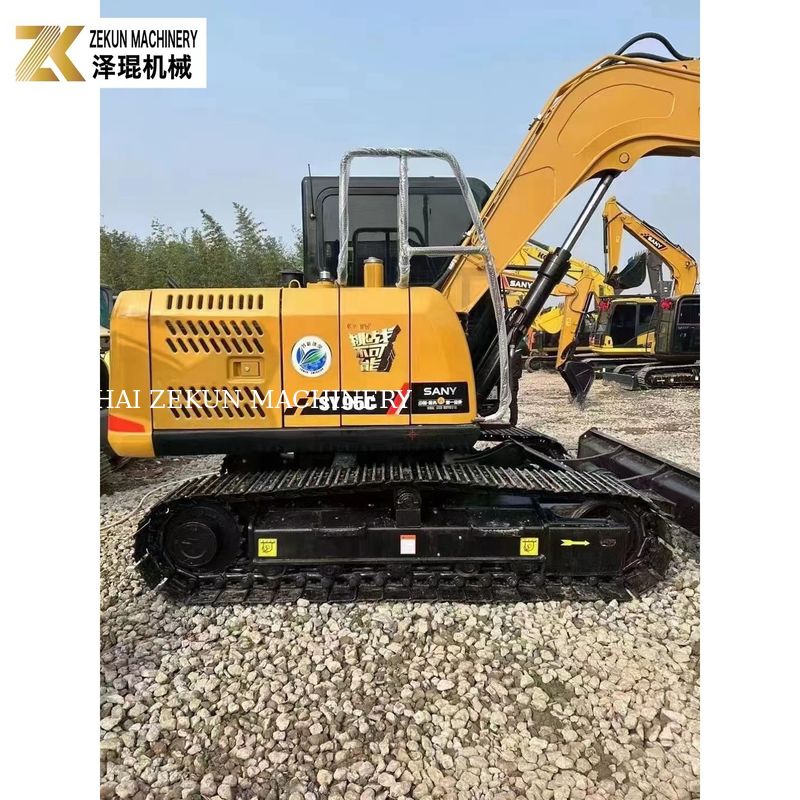 60.7KW Sany SY95 graafmachine 9Ton tweedehands graafmachine Kubota V3800DI-T-E3B Motor