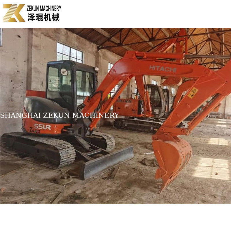 33.1Kw Power Hitachi ZX55 Graafmachine 5,5 Ton Mini Bagger met 2001-4000 Werkuren