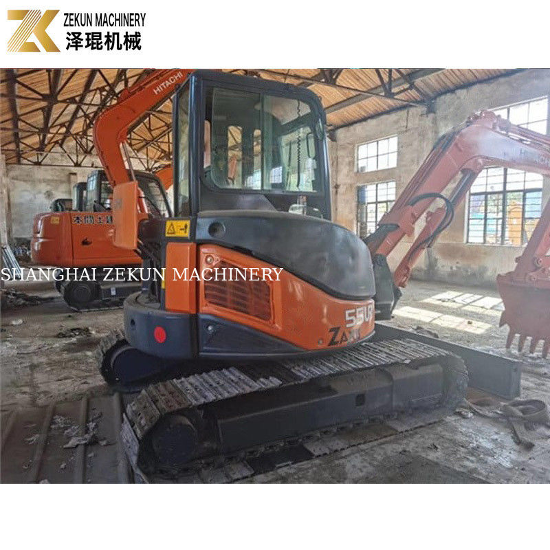 33.1Kw Power Hitachi ZX55 Graafmachine 5,5 Ton Mini Bagger met 2001-4000 Werkuren
