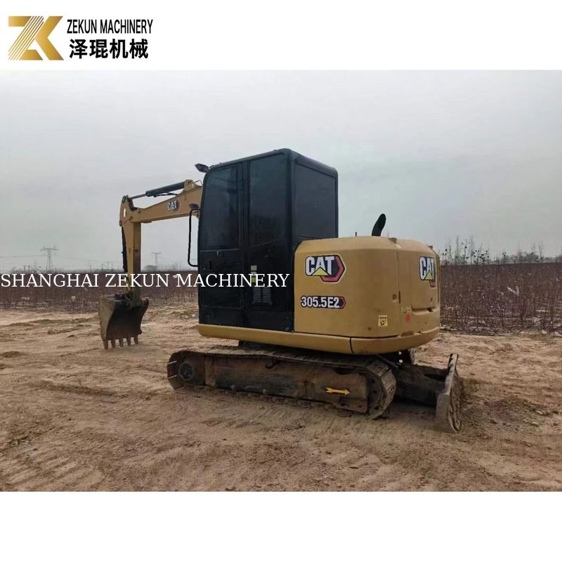 CAT 305.5E2 Crawler graafmachine van 5,5 ton met hydraulische duim van Caterpillar