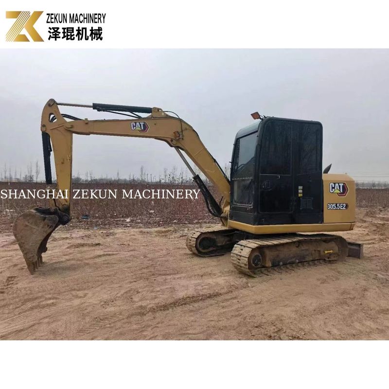 CAT 305.5E2 Crawler graafmachine van 5,5 ton met hydraulische duim van Caterpillar