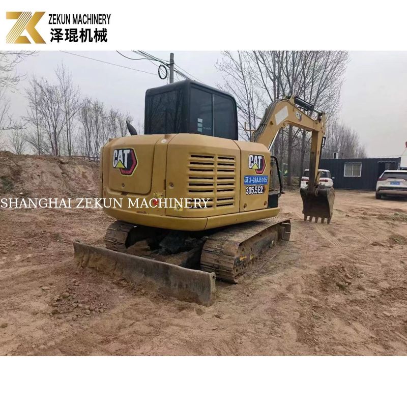 CAT 305.5E2 Crawler graafmachine van 5,5 ton met hydraulische duim van Caterpillar