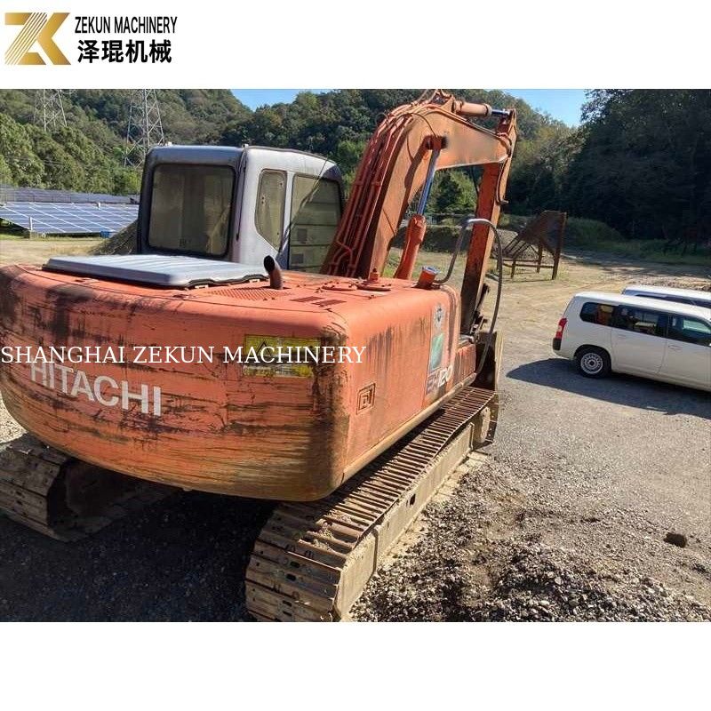 Originele kleur 12 ton gebruikte Hitachi EX 120 graafmachine EX120-5 met 60,5 kW ISUZU motor