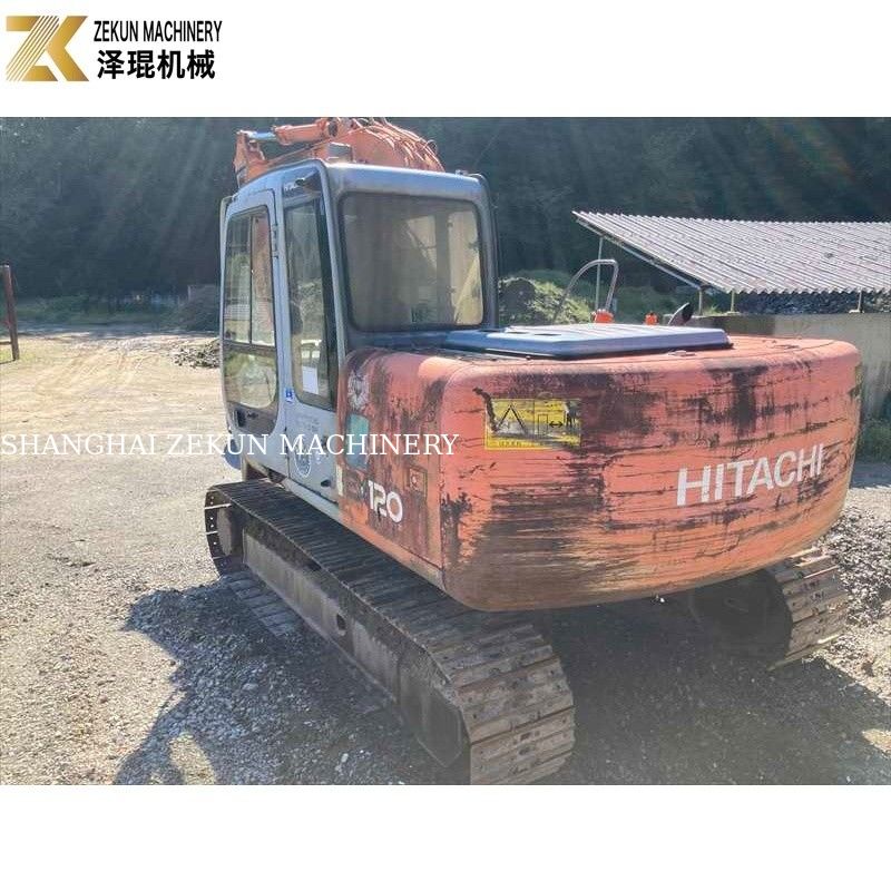 Originele kleur 12 ton gebruikte Hitachi EX 120 graafmachine EX120-5 met 60,5 kW ISUZU motor