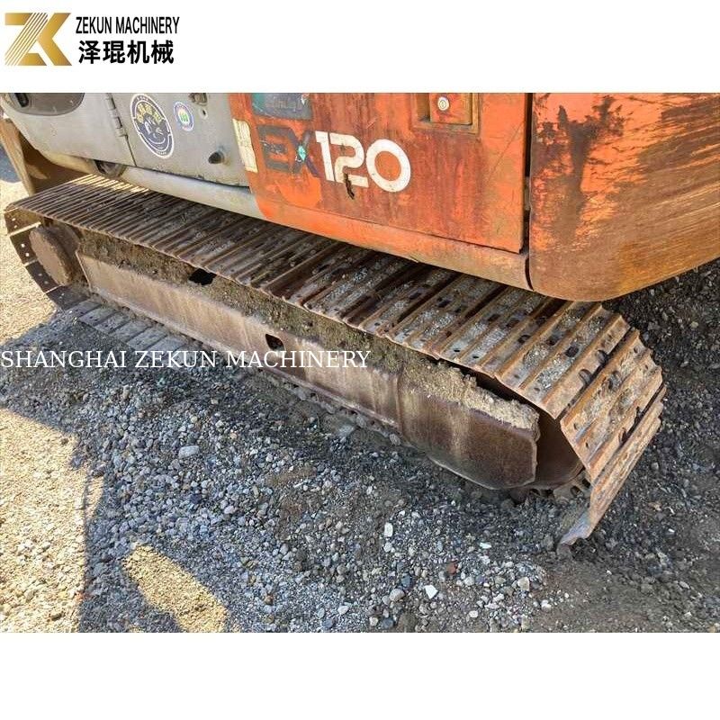 Originele kleur 12 ton gebruikte Hitachi EX 120 graafmachine EX120-5 met 60,5 kW ISUZU motor