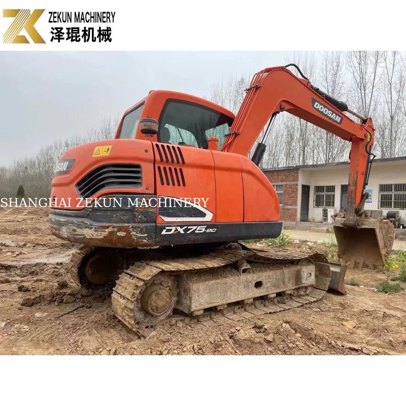 5 ton Doosan 55 graafmachine DH55 Gebruikte Doosan Graafmachine 0,175M3 Emmer