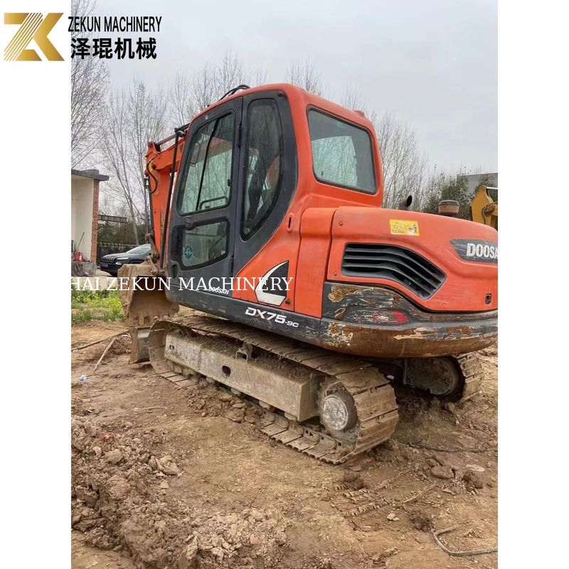 5 ton Doosan 55 graafmachine DH55 Gebruikte Doosan Graafmachine 0,175M3 Emmer
