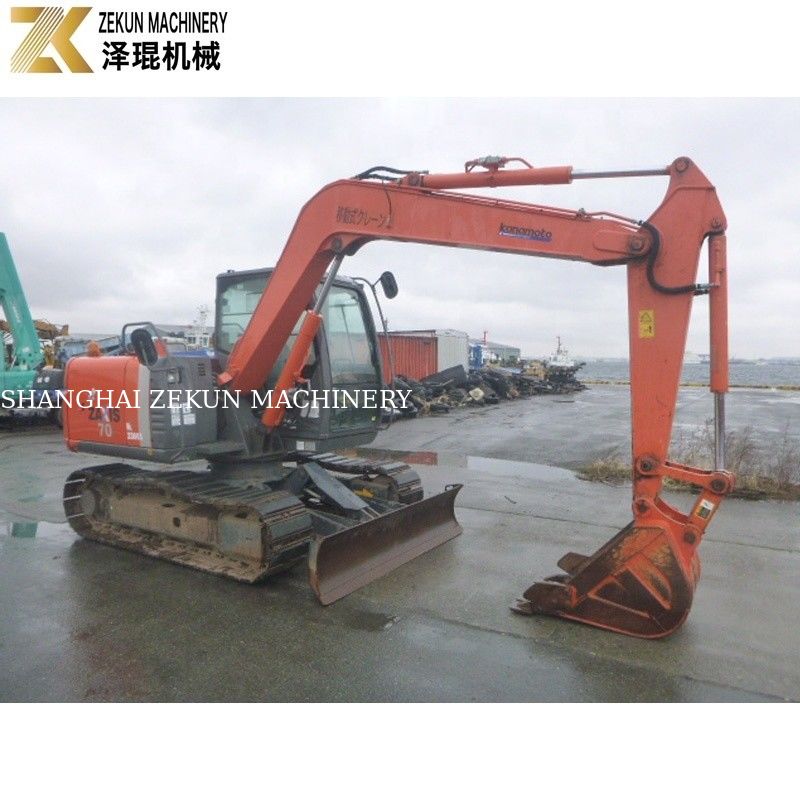 7 ton Hitachi ZX 70 graafmachine met duim en krachtige ISUZU motor voor kleine emmers