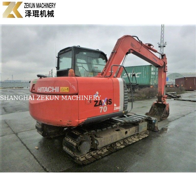 7 ton Hitachi ZX 70 graafmachine met duim en krachtige ISUZU motor voor kleine emmers