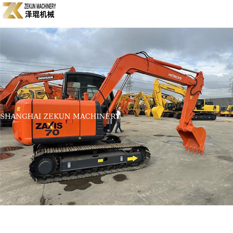 Gebruikte Hitachi ZX70 graafmachine met ISUZU motor en originele hydraulische pomp in Japan