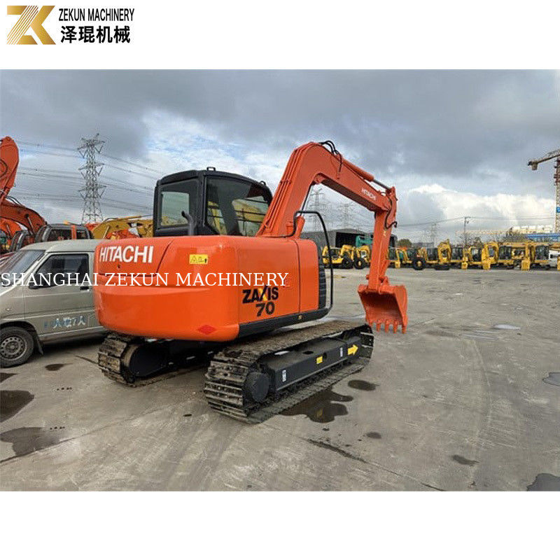 Gebruikte Hitachi ZX70 graafmachine met ISUZU motor en originele hydraulische pomp in Japan