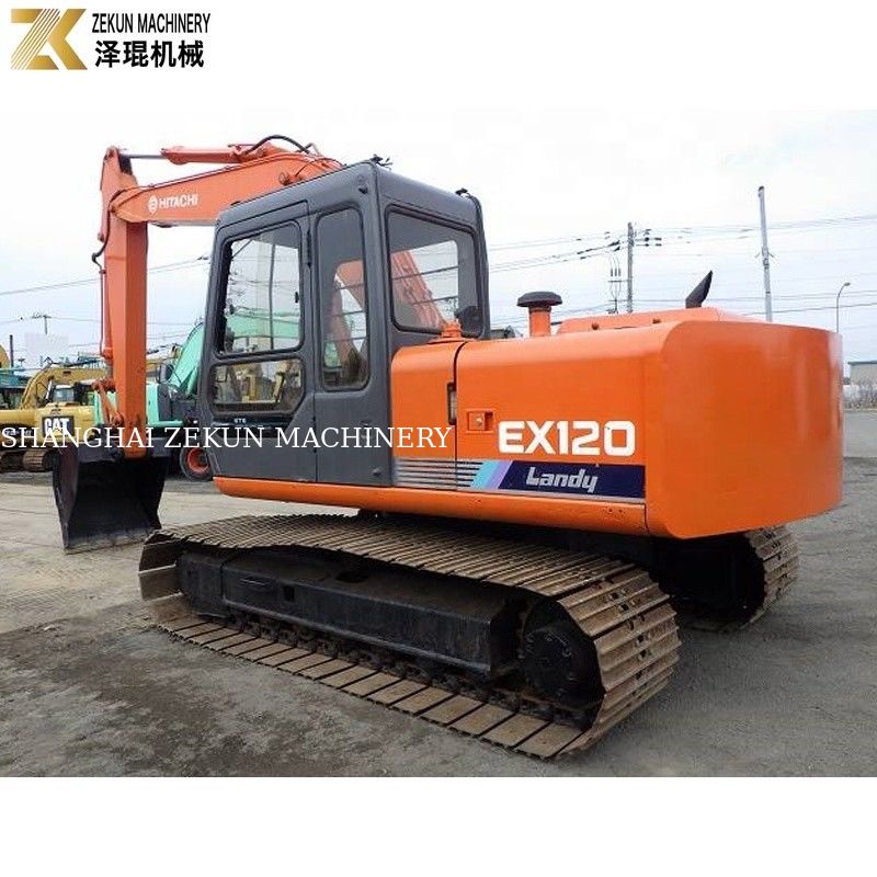 Hitachi EX120-1 Graafmachine voor kruipend werk in de wegbouw