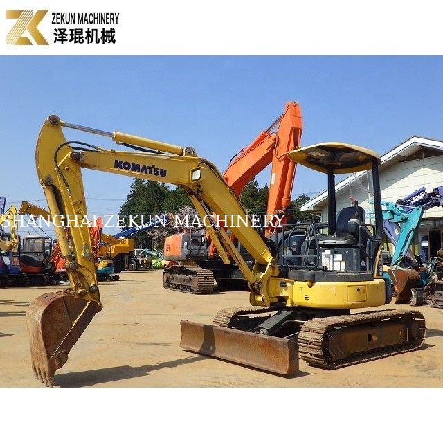 Gebruikte mini-grootte Komatsu PC35 graafmachine 3 ton werkgewicht 3700 kg machinegewicht