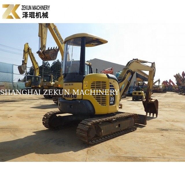 Gebruikte mini-grootte Komatsu PC35 graafmachine 3 ton werkgewicht 3700 kg machinegewicht