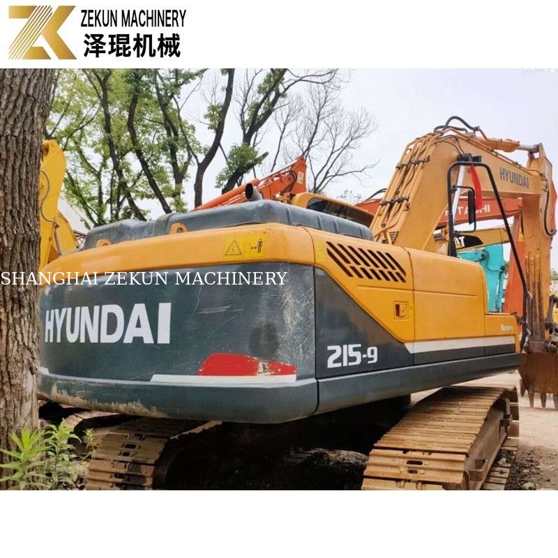 21 ton gebruikte Hyundai 215 graafmachine R215-9 tweedehands graafmachines met originele pomp
