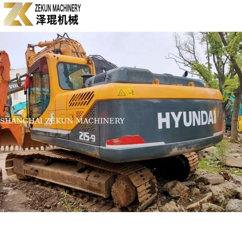 21 ton gebruikte Hyundai 215 graafmachine R215-9 tweedehands graafmachines met originele pomp