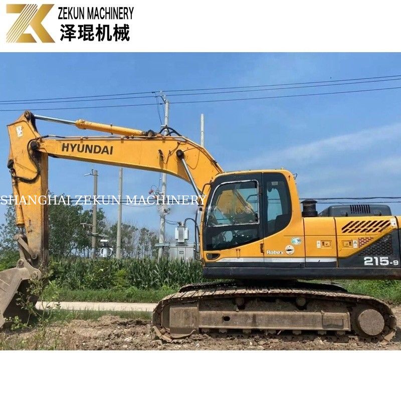 112KW 2018 Hyundai R215 Graafmachine 215-9 21.5 Ton Tweedehands graafmachines