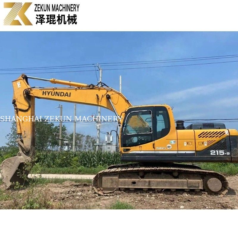 112KW 2018 Hyundai R215 Graafmachine 215-9 21.5 Ton Tweedehands graafmachines