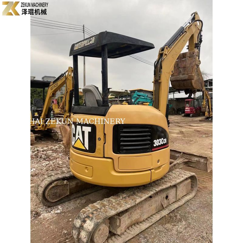 0.03M3 Emmercapaciteit CAT303 CCR 303E Gebruikte mini graafmachine voor uw behoeften