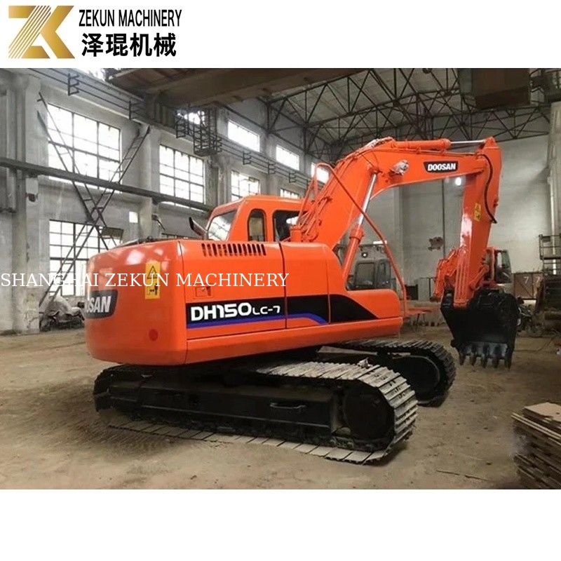Originele Digger 15Ton Gebruikte Doosan DH150 Graafmachine Met Jack Hammer DH150-7 2017