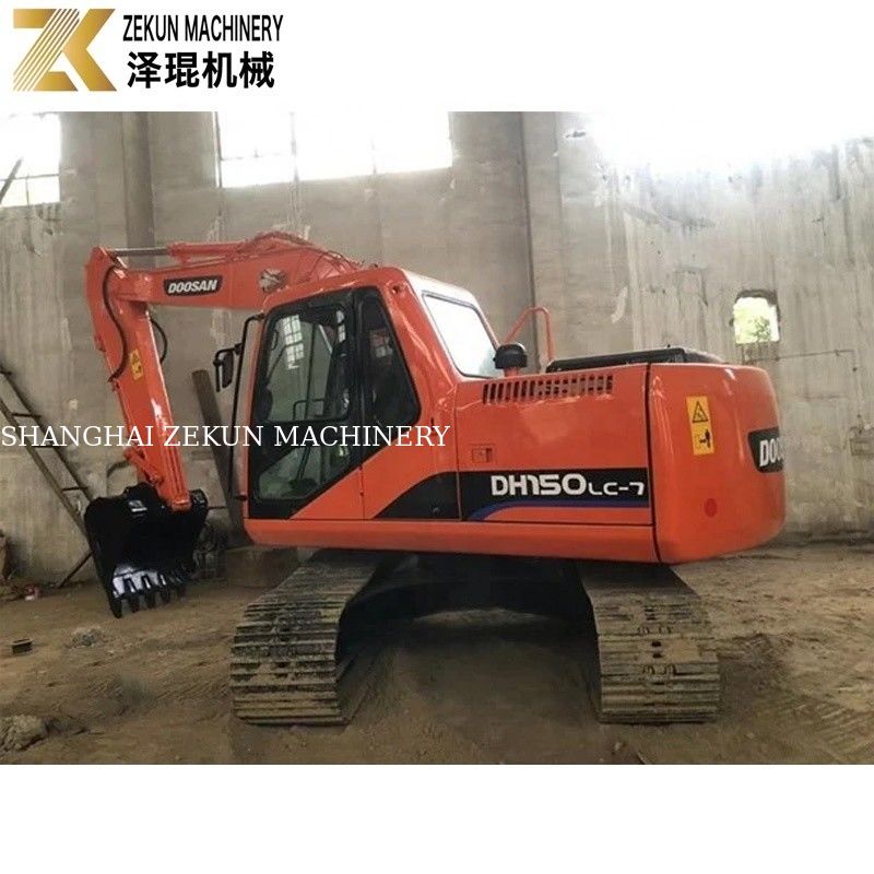 Originele Digger 15Ton Gebruikte Doosan DH150 Graafmachine Met Jack Hammer DH150-7 2017