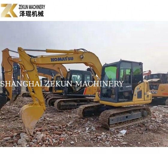 0.35m3 Bucket Gebruikte Komatsu Graafmachine PC 70 8 7T Gebruikte Komatsu Mini Graafmachine