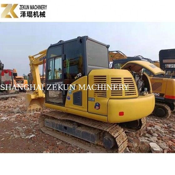 0.35m3 Bucket Gebruikte Komatsu Graafmachine PC 70 8 7T Gebruikte Komatsu Mini Graafmachine