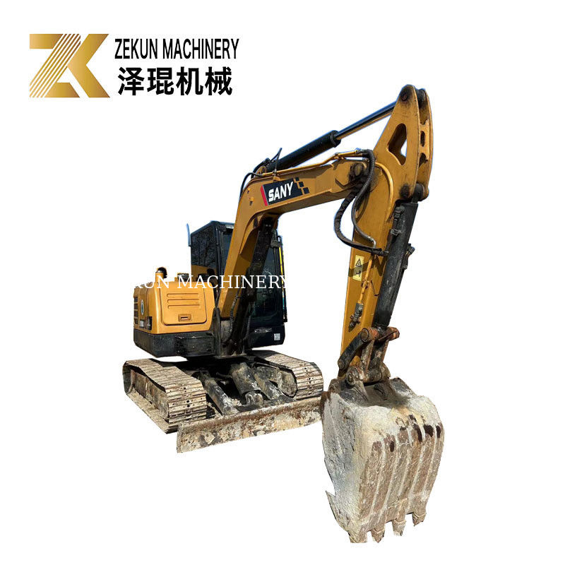 SANY SY60C Pro 6 Ton Gebruikte Crawler Excavator 36KW Power Tweedehands gravers