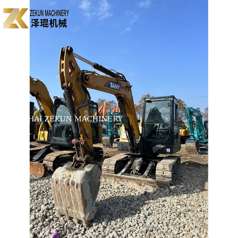 SANY SY60C Pro 6 Ton Gebruikte Crawler Excavator 36KW Power Tweedehands gravers