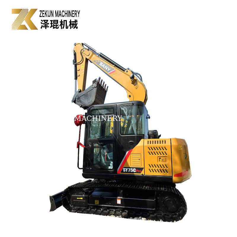Tweedehands Sany SY75C Pro 7,5 ton Mini Crawler Digger met ISUZU motor