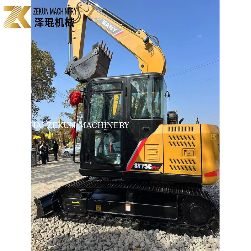 Tweedehands Sany SY75C Pro 7,5 ton Mini Crawler Digger met ISUZU motor