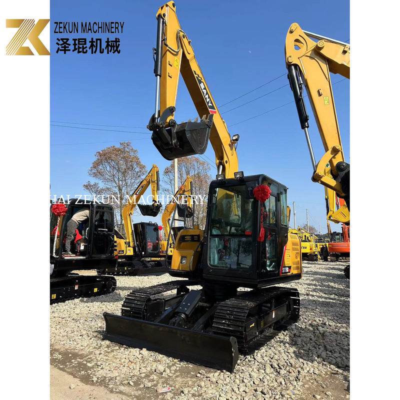 Tweedehands Sany SY75C Pro 7,5 ton Mini Crawler Digger met ISUZU motor