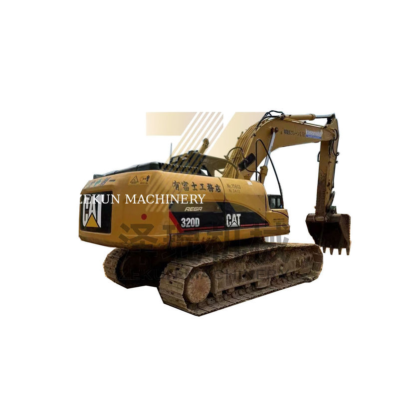 20 ton tweedehands Shantui Kato graafmachine 320D met een emmercapaciteit van 1m3 in Shanghai