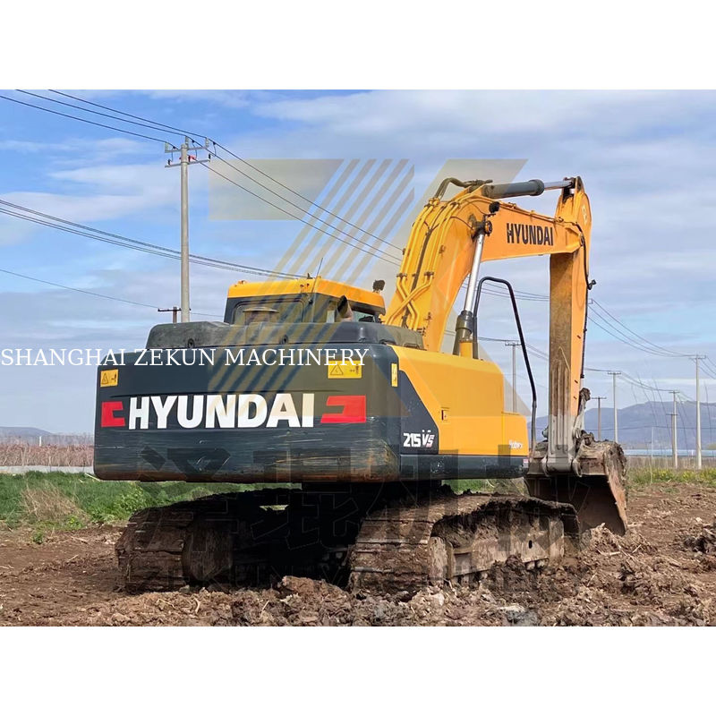 21000 KG Machine Gewicht Cummins Motor Gebruikte Hyundai 215-9T 215-9S Graafmachine in Shanghai