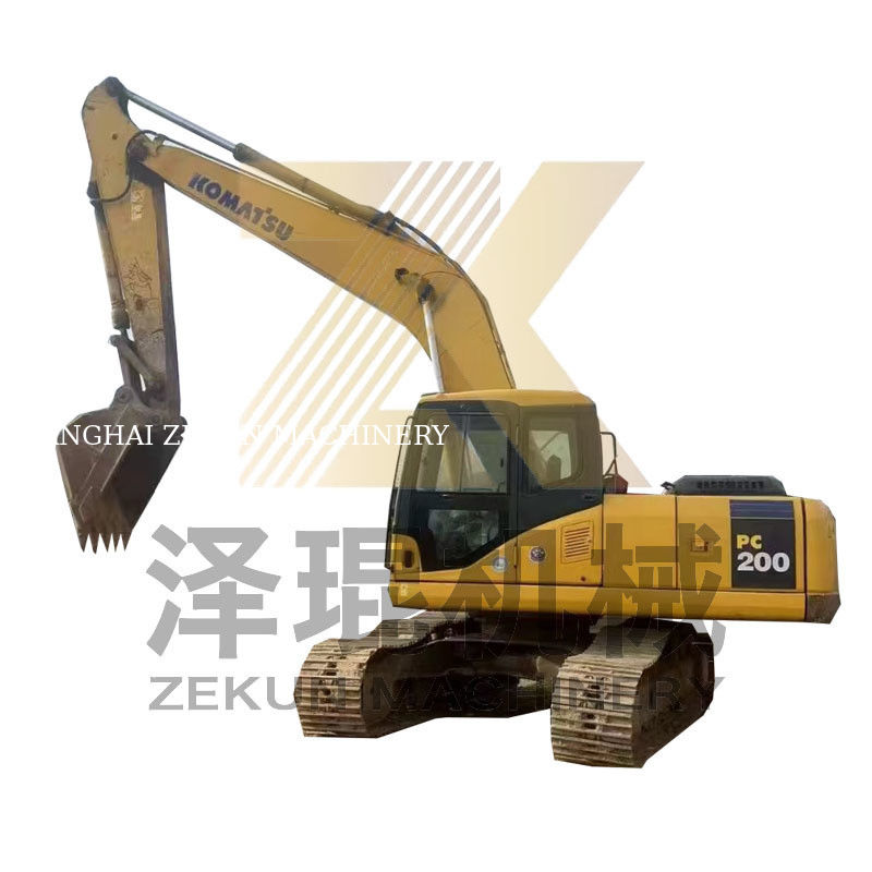 0.8m3 emmercapaciteit Gebruikte Komatsu PC200-7 graafmachine met andere hydraulische cilinder