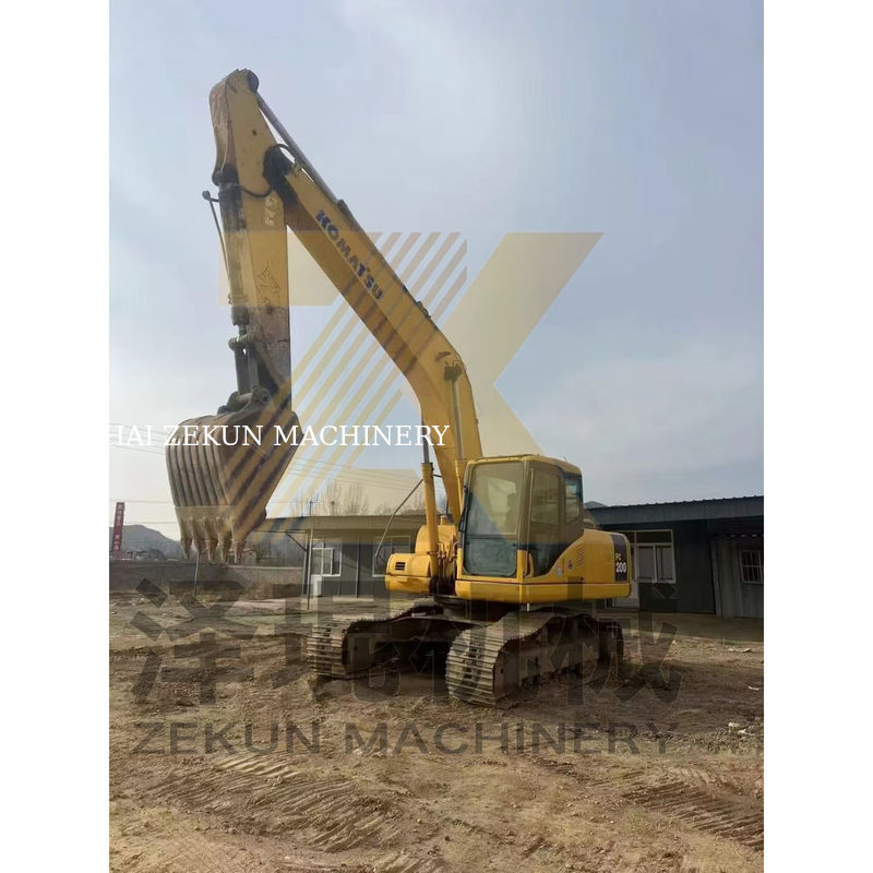 0.8m3 emmercapaciteit Gebruikte Komatsu PC200-7 graafmachine met andere hydraulische cilinder
