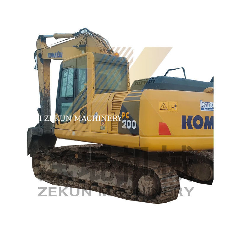 Komatsu PC200-7 PC200-8N1 Crawler Excavator Digger met 110 kW motor in Shanghai