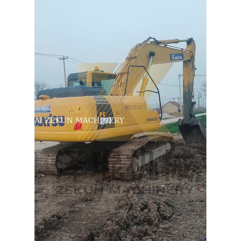 Komatsu PC200-7 PC200-8N1 Crawler Excavator Digger met 110 kW motor in Shanghai