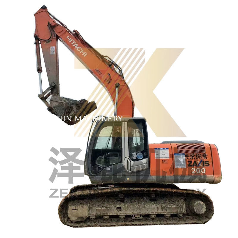 Hitachi ZX200-3 Crawler graafmachine met ISUZU motor 6500 werkuren in Shanghai