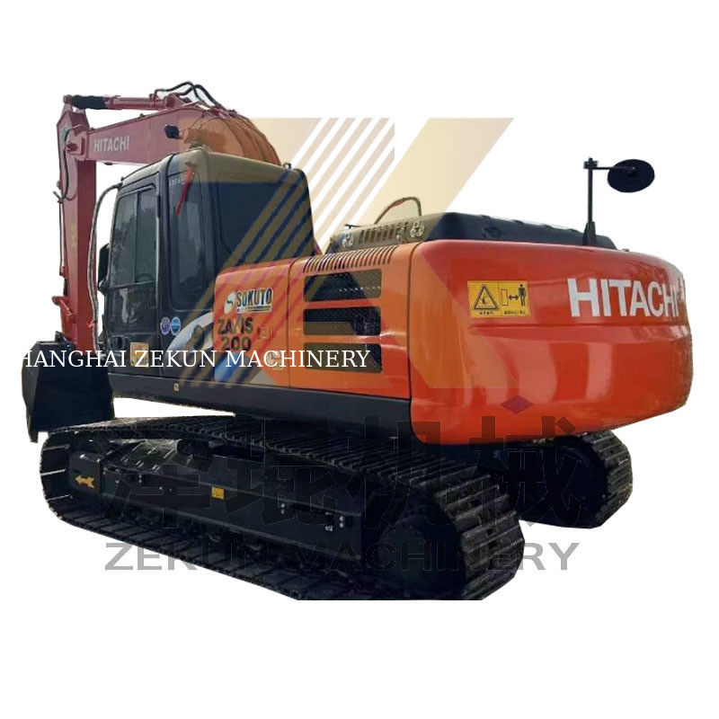 20 ton gebruikte Hitachi ZX200-3G Crawler Excavator met andere hydraulische klep in Japan
