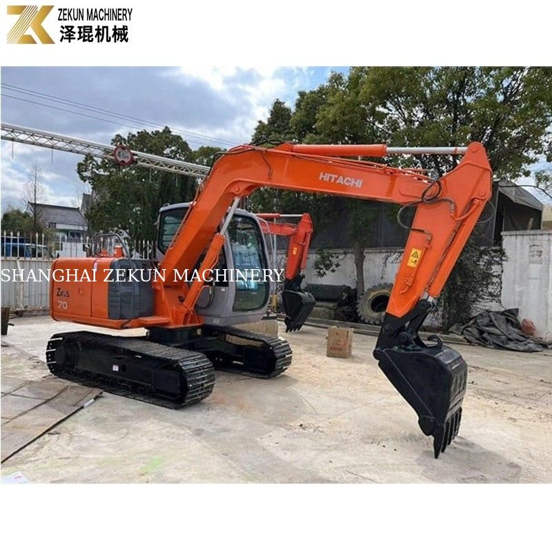 Gebruikte Hitachi ZX70 graafmachine met originele hydraulische pomp en 2001-4000 werkuren