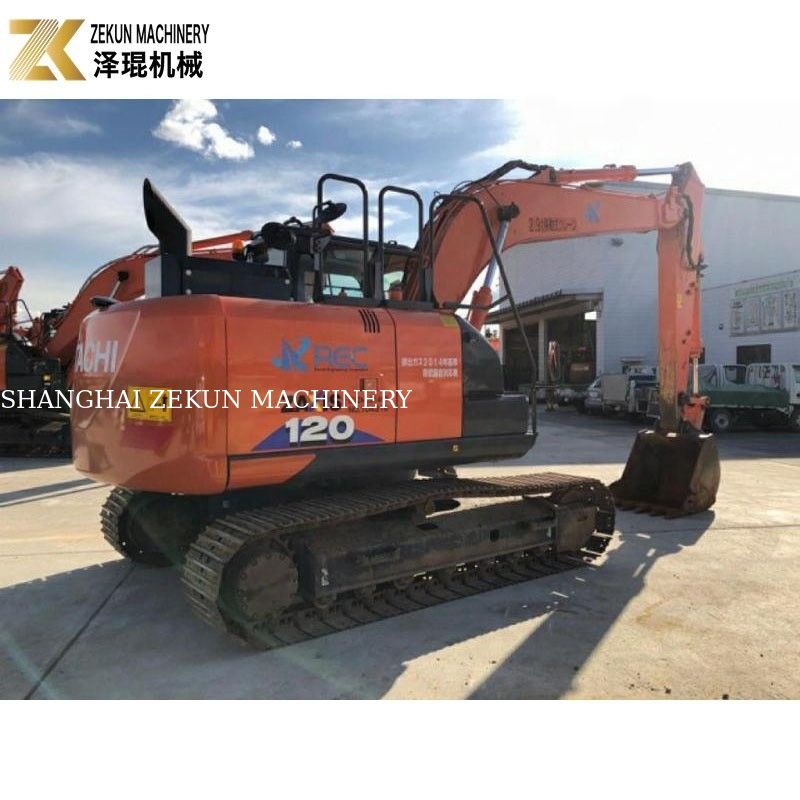 Gebruikte 12 ton graafmachines Hitachi ZX120 Graafmachine ZX120-6 met originele hydraulische cilinder
