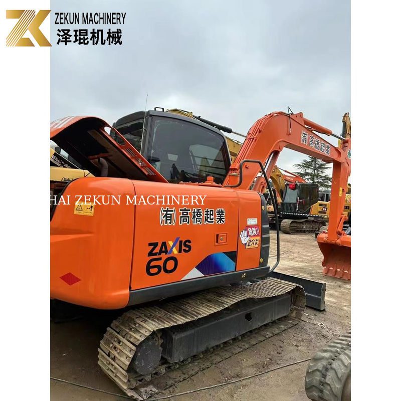 6 ton gebruikte Hitachi ZX60 mini graafmachine met 40,5 kW in goede staat