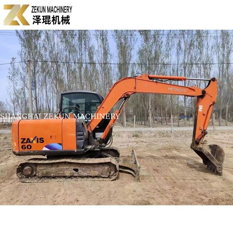 Handmatige graafmachine Hitachi ZX60 Crawler Graafmachine 0,22m3 Emmercapaciteit 2013 Jaar