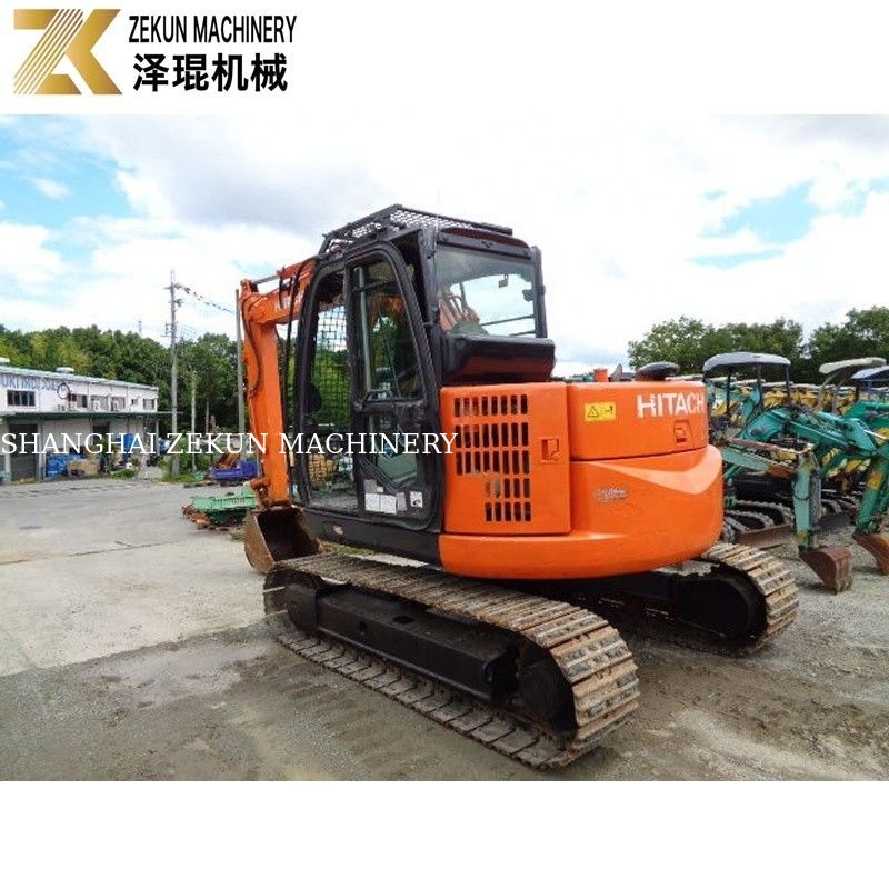 Japan importeerde 7,5 ton gebruikte Hitachi ZX75 graafmachine Isuzu Motor ZX75US-A voor de landbouw