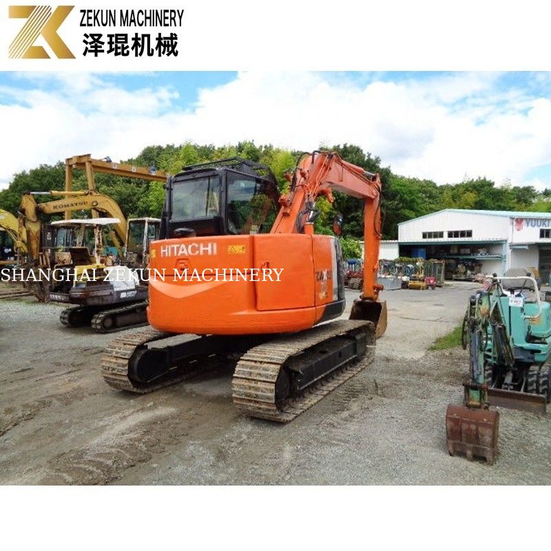 Japan importeerde 7,5 ton gebruikte Hitachi ZX75 graafmachine Isuzu Motor ZX75US-A voor de landbouw